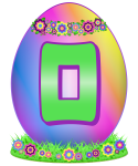 Velikonoční vajíčko písmeno O