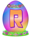 Velikonoční vajíčko písmeno R