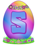 Velikonoční vajíčko písmeno S