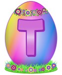 Velikonoční vajíčko písmeno T