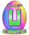 Velikonoční vajíčko písmeno U