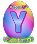 Velikonoční vajíčko písmeno Y
