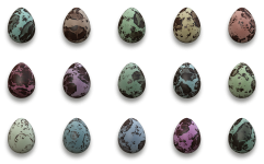 Vejce velikonoční ptačí vejce izolované