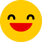 Emoji skrattar