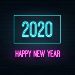 Congratulation Neon 2020 Happy New Year
