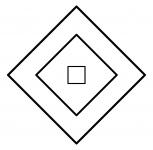 Mandala géométrique et forme de motif