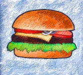Hamburger ilustrace