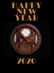 Happy New Year 2020 Clock