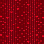 Hearts Red Background Wallpaper