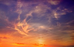 Himmel Wolken Sonnenuntergang Natur