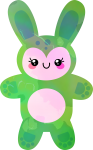 Kawaii Green Rabbit