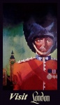 Poster di viaggio vintage di Londra