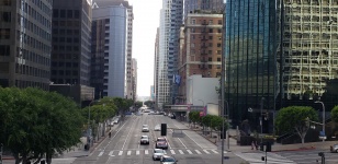 Scena di strada di Los Angeles
