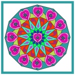 Mandala Love för alla hjärtans dag