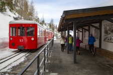 Treno rosso turistico di Montenvers