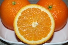 Close-up de fatia de laranja