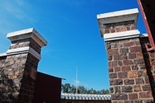 Pillars On Entrance Of Old Fort