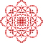 Red Celtic Circle Pattern