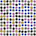 Seamless Retro Dots Pattern Paper
