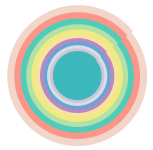 Cercuri concentrice de culoare netedă