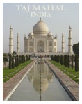Cartel del viaje de Taj Mahal