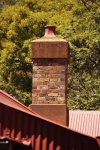 View Of Brick Chimney On Old House