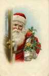 Vintage Santa Ilustração