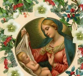 Jungfru Maria och baby Jesus