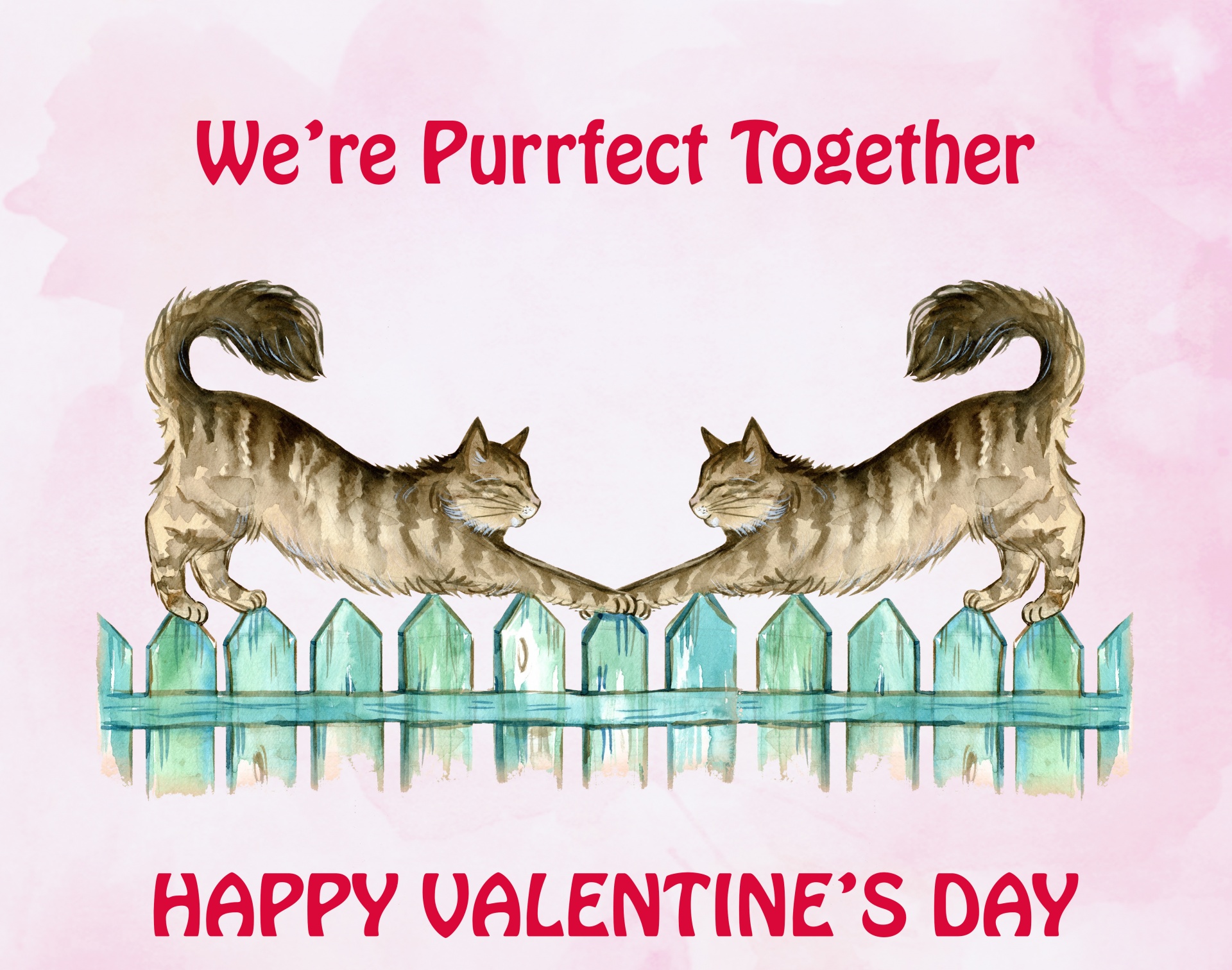 Free Printable Cats Valentines Day Cards