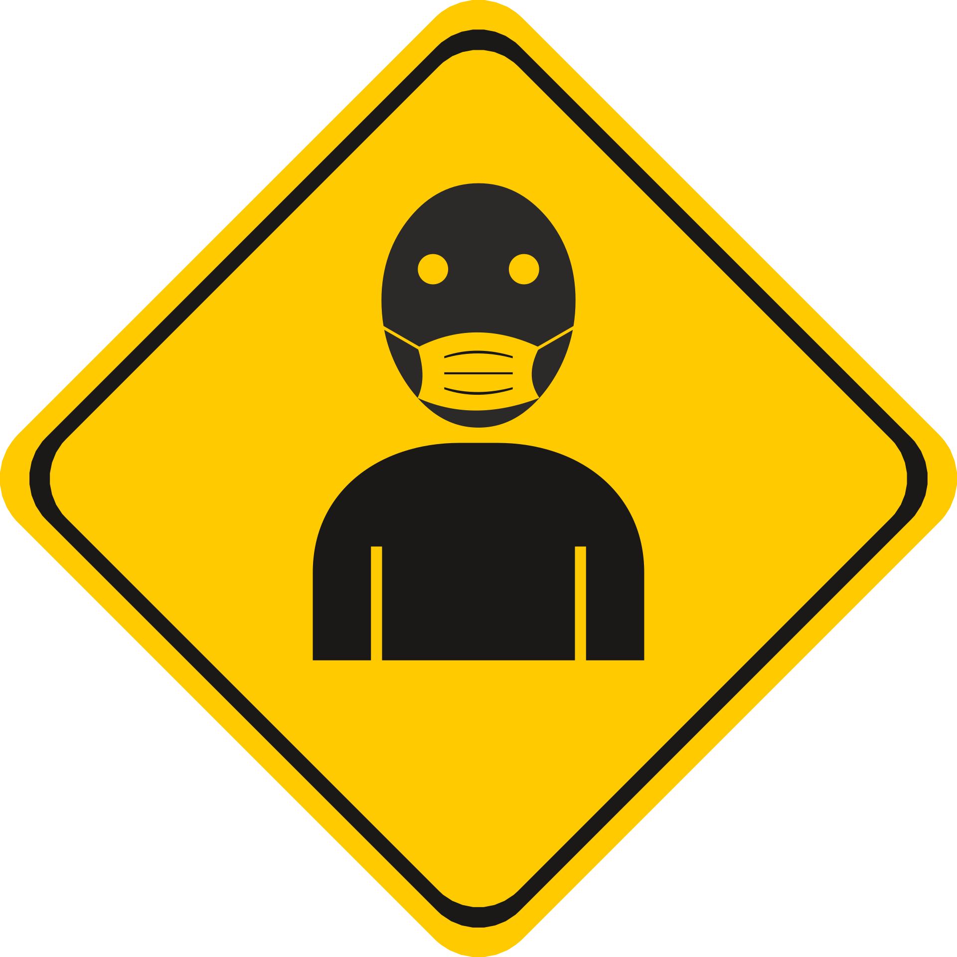 Coronavirus Symbol Sign