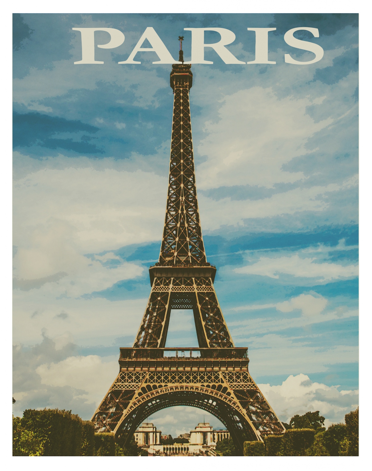 Paris, France, Travel Poster Free Stock Photo - Public Domain Pictures