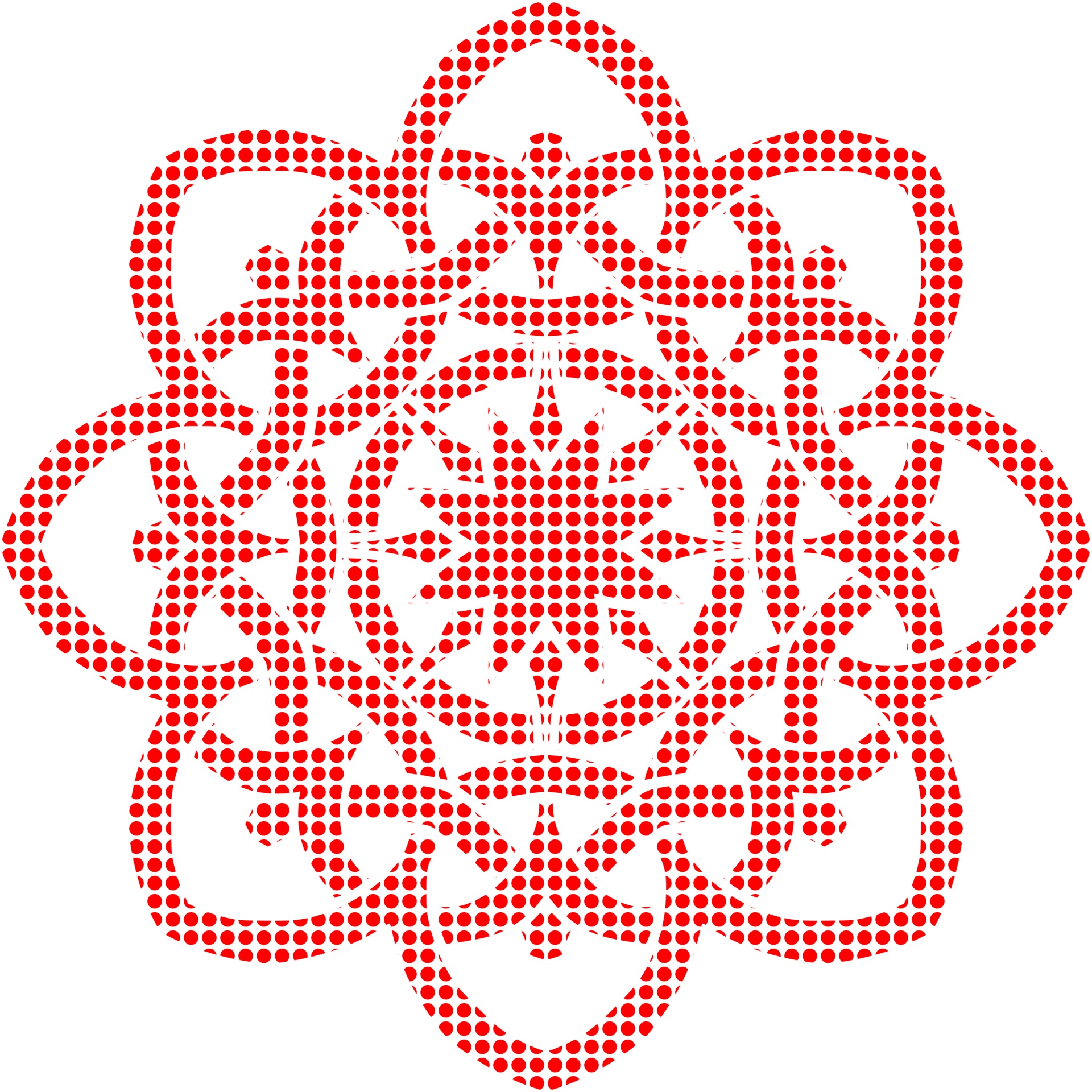 Red Celtic Circle Pattern