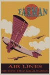 Airplane Travel Poster