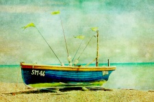 Boat Distressed Painting