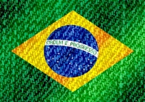 Design idea tema bandiera Brasile