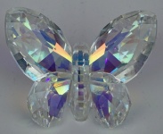 Papillon en verre cristal