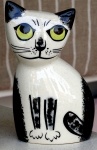 Leuke zwart-witte kat Ornament
