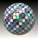 Disco ball crystal round