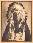 Famoso índio americano, Loneman,