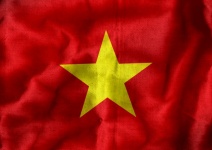 Ideenentwurf der Flagge von Vietnam them