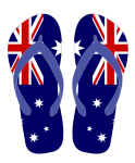 Flip Flops Australische vlag