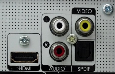 Gniazda SPDIF audio-wideo HDMI RCA