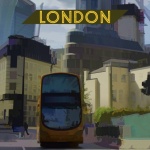 Londen reizen poster