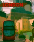 Londen reizen poster
