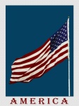 アメリカポスターアメリカ国旗
