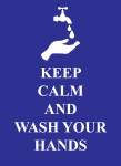 Gardez le calme pour vous laver les main