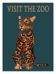 Affiche de zoo de léopard