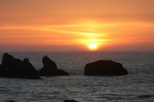Stille Oceaan zonsondergang