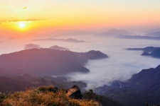 Csúcs-hegy Chiang Rai tartomány, Thail