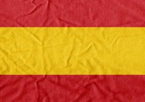 Spain Flag And Map Country Shape